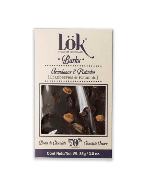 BARRA LÖK ARANDANOS Y PISTACHOS 70%